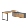 Hammerbacher Schreibtischkombination RSE19 *Farbe der Tischplatte asteiche* *Farbe des Korpus graphit* *Farbe des Gestells graphit* asteiche Produktbild pa_produktabbildung_1 S
