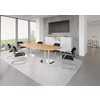 Hammerbacher Konferenztisch KT28C Stahl, verchromt buche Produktbild pa_ohnedeko_1 S