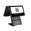 Registrierkasse Olympia T400DK mit Bildschirm und QR-Code für digitale Zahlungen.