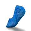 Blaue Überschuhe aus Kunststoff für den Schutz von Schuhen und Böden in sensiblen Bereichen.