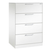 C+P Hängeregistraturschrank Asisto 800 x 1.310 x 600 mm (B x H x T) 2-bahnig verkehrsweiß verkehrsweiß Produktbild pa_produktabbildung_1 S