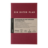 Roter Buchkalender mit Aufschrift und Beschreibung für mehr Achtsamkeit und Selbstliebe.