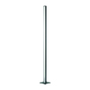 Schlichte LED-Stehleuchte in Anthrazit mit Aluminiumsäule und stabilem Standfuß.