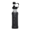 Satch Trinkflasche XL in Schwarz, mit abnehmbarem Deckel und Schlauch.