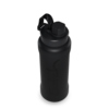 Schwarze Satch Trinkflasche XL mit Schraubverschluss und Tragegriff, von oben betrachtet.