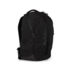 Schwarzer Satch Schulrucksack con:next Urban Black von der Seite mit ergonomischem Design.