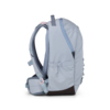 Satch Schulrucksack con:next Urban Rose Blue in seitlicher Ansicht mit sportlichem Design.