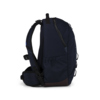 Seitenansicht eines blauen Satch Schulrucksacks mit sportlichem Design und praktischem Stauraum.