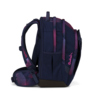 Satch Schulrucksack Match Plus in Seismic Pink, seitliche Ansicht mit sportlichem Design.