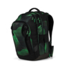 Schulrucksack mit sportlichem Design in Seismic Green, seitliche Ansicht.