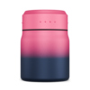 Thermo-Lunchbox in Pink und Blau mit doppelter Wand und auslaufsicherem Verschluss.