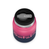 Thermo Lunchbox in Pink mit auslaufsicherem Deckel und integriertem Löffel.
