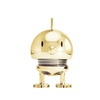 Goldene Hoptimist Dekorationsfigur Bumble mit runder Form und zwei Beinen.