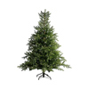 Lichterkette über einem dekorierten Weihnachtsbaum in einem festlichen Ambiente.