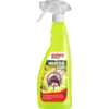 Sprayflasche mit gelbem Inhalt und Sprühkopf, beschriftet als "InsektenStar".