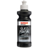 SONAX Autopolitur PROFILINE GlassPolish in schwarzer Flasche mit grauem Etikett und Dosieröffnung.
