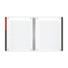 Oxford Collegeblock International Activebook DIN A5+, kariert, offene Seitenansicht mit Lineatur.