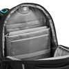 Innenansicht des COOCAZOO Schulrucksacks BYTE mit gepolstertem Laptop- und Tabletfach.