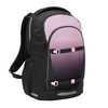 Schulrucksack COOCAZOO EVERY in Schwarz mit rosenfarbenem Farbverlauf und mehreren Fächern.