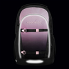 Schulrucksack COOCAZOO EVERY in Rosa-Schwarz mit reflektierenden Elementen.