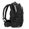 Schulrucksack COOCAZOO EVERY in Schwarz mit rosa Details, seitliche Ansicht.
