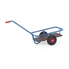 Handwagen aus Stahlrohr mit Wasserfester Ladefläche und pannensicheren Rädern.