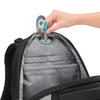 Schulrucksack COOCAZOO PORTER Black Coal, Innenansicht mit Einstellmechanismus im oberen Fach.