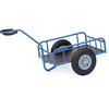Handwagen aus Stahlrohr mit Wasserfester Ladefläche und Softgrip-Deichsel.