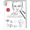 Zeichenbuch mit Illustrationen von menschlichen Gesichtern und Körpern auf dem Cover.