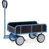 Handwagen aus Stahlrohr mit wasserfester Sperrholz-Ladefläche und Dreh-Lenkung.
