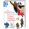 Zeichenbuch mit Anleitungen zum Zeichnen von Comic-, Manga-, Fantasy- und Sci-Fi-Figuren.