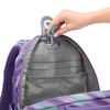 Innensicht des COOCAZOO Schulrucksacks MATE Arctic Lights mit Fächern und Öffnung.