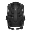 Schulrucksack COOCAZOO MATE Black Coal von hinten mit ergonomischem Rückenpolster und Hüftgurt.