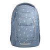 COOCAZOO Schulrucksack MATE in Hellblau mit Blumendesign und Verstellriemen.