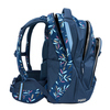 Schulrucksack MATE Boho Glam mit ergonomischem Design und floralem Muster in Blau.