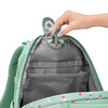 Rucksackinnentasche mit_Clip und Fächern zur Organisation von Schulmaterialien.