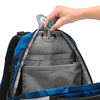 Innensicht des COOCAZOO Schulrucksacks MATE mit Taschen und Einschubfächern.
