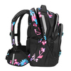 Schulrucksack COOCAZOO MATE Floral Artnight in seitlicher Ansicht mit ergonomischem Design.