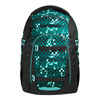Schulrucksack COOCAZOO MATE Pixel Blox in grün-schwarzem pixeliertem Design.