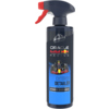 Sprühflasche mit Hybrid Ceramic Exterior Detailer in dunkler Verpackung mit rotem Spraykopf.