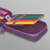 BRUNNEN Federmäppchen s'maepp Colour Code 3 Reißverschlüsse lila Produktbild pa_produktabbildung_4 S