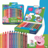 STAEDTLER® Buntstift Noris® junior 140 Peppa Pig inkl. Spitzer *12 St./Pack.* sunny yellow, peppa pig red, granny pig pink, george blue, blue sky, daddy pig turquoise, mummy pig orange, green tree, green grass, grandpa pig purple, muddy puddle brown, black night Produktbild pa_produktabbildung_2 S