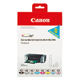 Canon Tintenpatrone CLI-42 BK/GY/LGY/C/M/Y/PC/PM schwarz, cyan, magenta, gelb, fotocyan, fotomagenta, grau, hellgrau