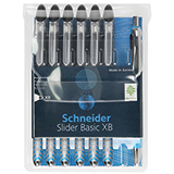 Schneider Kugelschreiber Slider Basic 6 St./Pack. dokumentenecht