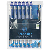 Schneider Kugelschreiber Slider Basic 6 St./Pack. nicht dokumentenecht