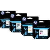 HP Tintenpatrone 711 schwarz 2 St./Pack.