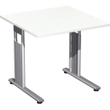 Geramöbel Schreibtisch C Fuß Flex 800 x 680-820 x 800 mm (B x H x T)