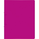 Ringbuch in pink, transluzent, mit 25 mm Rückenbreite und Klappdeckel.