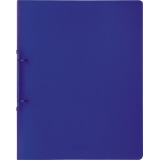 Transluzentes blaues Ringbuch mit 25 mm Rückenbreite, geschlossen und ohne Inhalt.