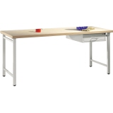 C+P Werkbank Serie 45 1 Schubfach 2.000 x 835 x 700 mm (B x H x T) lichtgrau